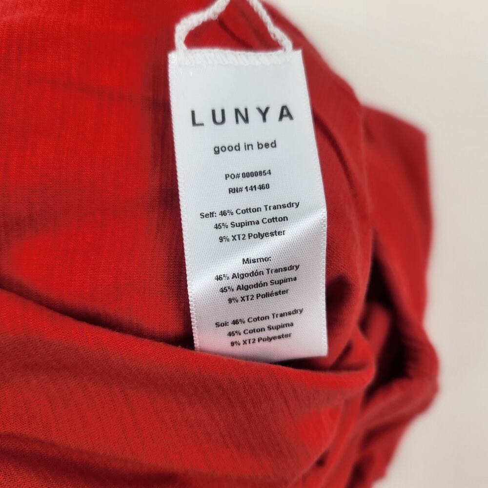 Lunya Cool Short in Red Size Small NWOT Loungewear Sleep - Picture 5 of 7
